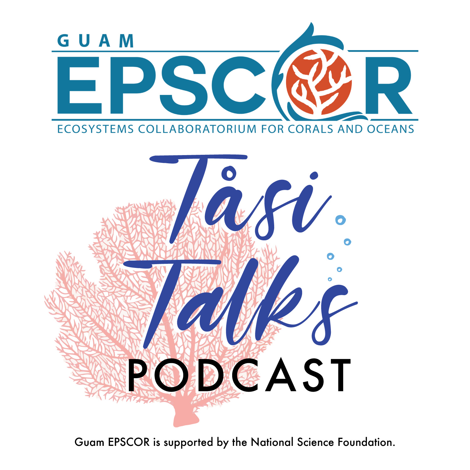 Graphic that says "Tasi Talks Podcast"