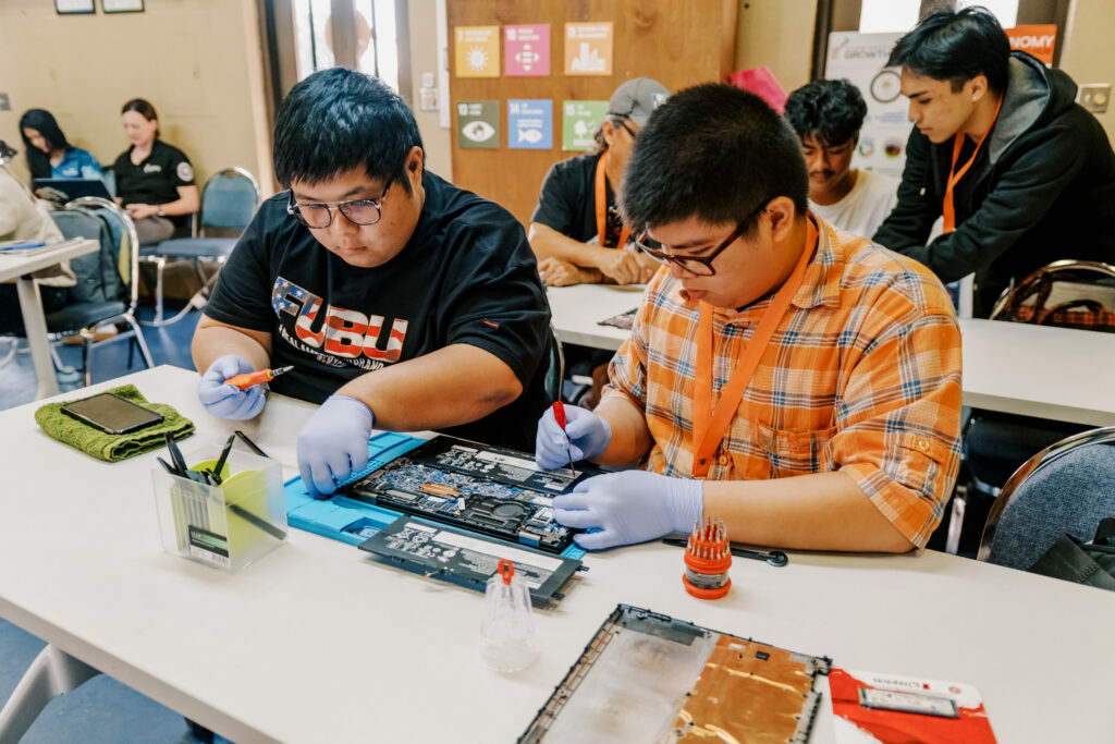 Participants of the "Repairing & Upgrading Your Laptop" workshop as a collaboration between MacTech Guam and the G3 Makerspace and Innovation Hub.