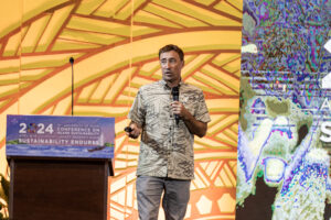 Peter Houk Ph.D., of the University of Guam Marine Laboratory presented at the 15th UOG Conference on Island Sustainabiliy in 2024. Researchers from all over the world are encouraged to submit an abstract for CIS2025 to be held in Tumon, Guam in April.