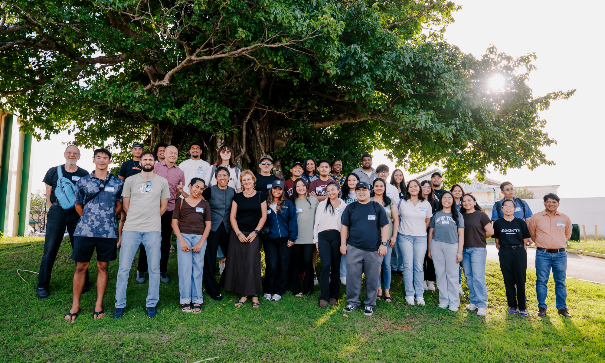 Students and faculty research mentors all together following the 2026 Guam NSF EPSCoR E-CORE/GECCO & SEAS INCLUDES Islands Alliance Student Research Experience orientation.