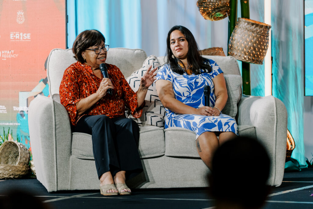 Panelist Carlotta Leon Guerrero during the Sinlaku Recovery Panel at CIS2026