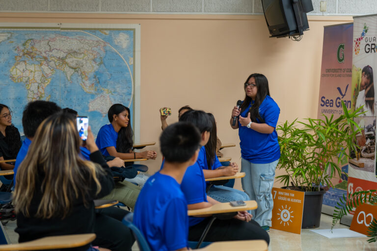  Lily Bordallo shares hopes for the program to her cohort.